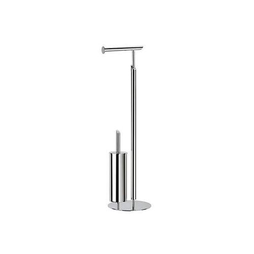 Portarotolo da appoggio - ESSENCIAL - Sanindusa - in acciaio inossidabile / con portaspazzola per WC / cromato
