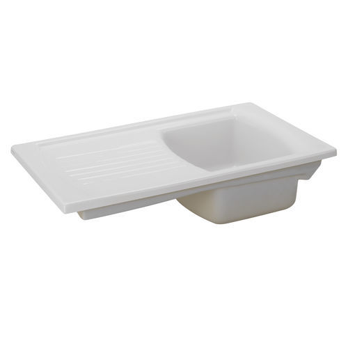 Lavello a 1 vasca - LUSITANO - Sanindusa - con gocciolatoio / in gres / da incasso