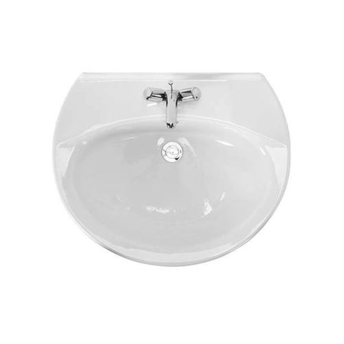 Lavabo autoportante - AVEIRO : 1033 series - Sanindusa - in ceramica / rotondo / 1 foro