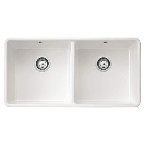 Lavello a 2 vasche - FARMHOUSE XL 2  - Sanindusa - senza gocciolatoio / in ceramica / sottotop