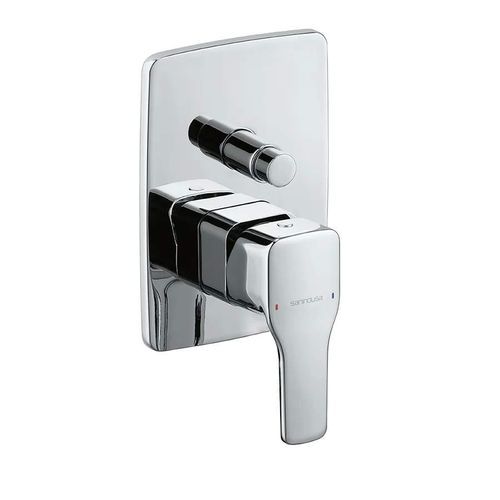 Miscelatore da doccia - ADVANCE  - Sanindusa - da parete / in ottone / in Zamak