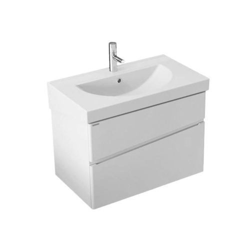 Mobile lavabo sospeso - URB.Y - Sanindusa - in MDF laccato / contemporaneo / senza ante
