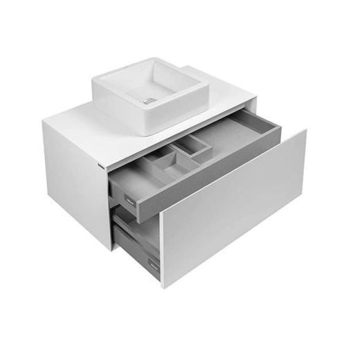 Mobile lavabo sospeso - VIEW : 63028 - Sanindusa - in MDF / in melaminico / contemporaneo