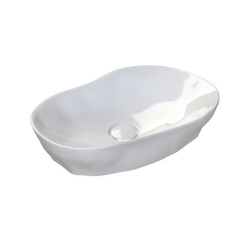 Lavabo da appoggio - MAGMMA - Sanindusa - ovale / senza foro / senza troppopieno