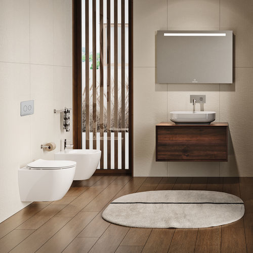 WC sospeso - SANIBOLD - Sanindusa - in ceramica / per uso residenziale / ovale