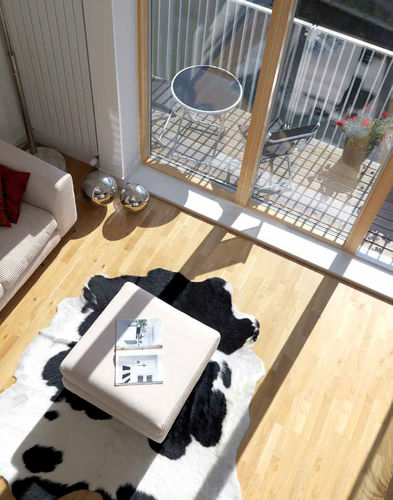 Vetrata scorrevole - 200 DGU - VELFAC - in legno / in alluminio / a doppi vetri
