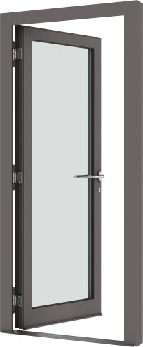 Porta d'ingresso - 500 - VELFAC - in legno / in alluminio / battente