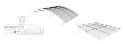 Pannello per coperture in policarbonato - PC 2600-40-7-U - Rodeca GmbH - con pannelli con protezione UV