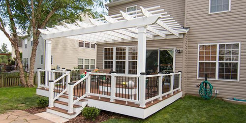 Pergola autoportante - TREX - Trex Inc. - addossata / in alluminio / in PVC