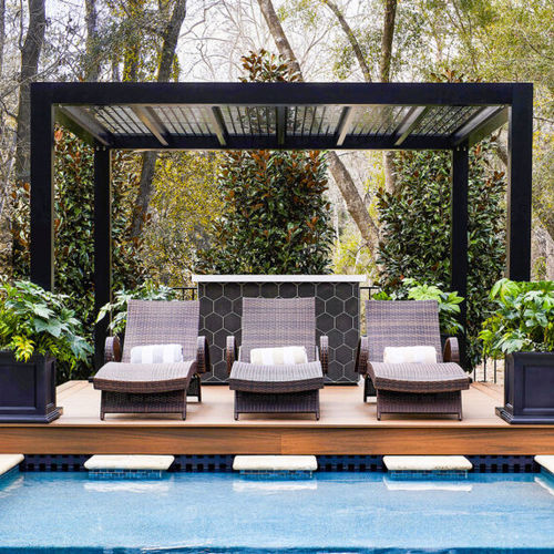 Pergola autoportante - SHADOW - Trex Inc. - in alluminio / con illuminazione LED integrata / contemporanea