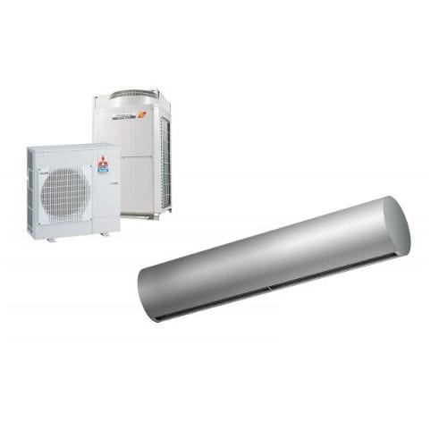 Barriera d'aria da soffitto - RUND DX - airtecnics - a muro / professionale / per porta girevole