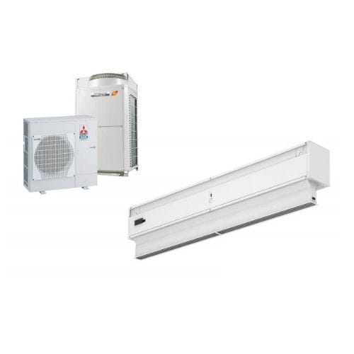Barriera d'aria da soffitto - INVISAIR DX - airtecnics - a muro / professionale