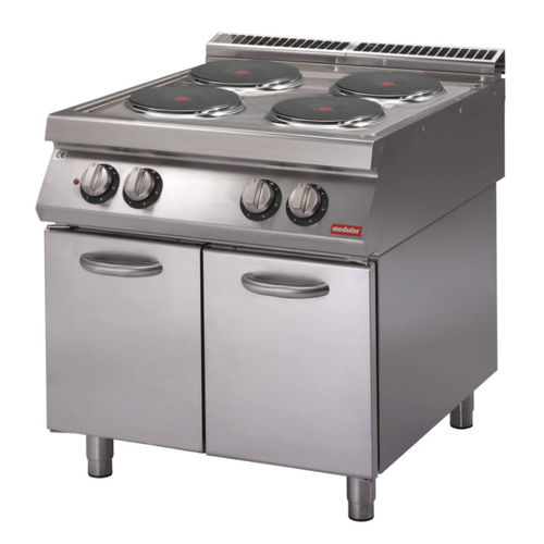 Blocco cottura elettrico - PK 70/80 PCE-P - MODULAR PROFESSIONAL - professionale / 4 fuochi / 1 forno