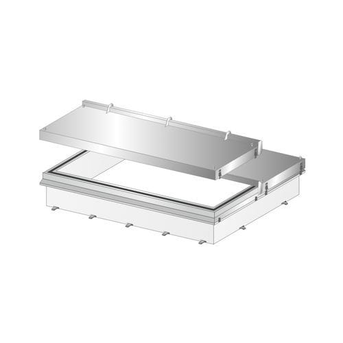 Sportello d'ispezione per tetto - RHT - REMOVABLE - FLAT LIDS - Gorter - rettangolare / in alluminio / su misura