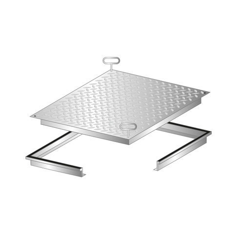 Botola per pavimento - RV - REMOVABLE COVERS - Gorter - rettangolare / quadrata / in alluminio