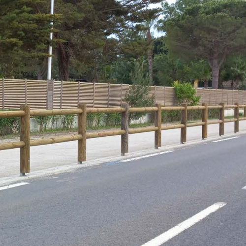 Recinzione a sbarre - CYLINDRIQUE 2 LISSE - APPUI MIXTE C100  - Rondino - da giardino / per strade / per spazio pubblico