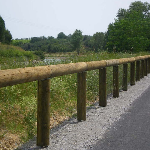 Recinzione per passaggio di biciclette - VAUVERT : 1 LISSE - APPUI MIXTE C100 - Rondino - a sbarre / da giardino / per spazio pubblico