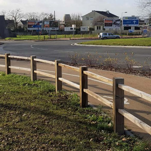 Recinzione a sbarre - CARRÉE SCIAGE  - Rondino - da giardino / per spazi verdi / per passaggio di biciclette