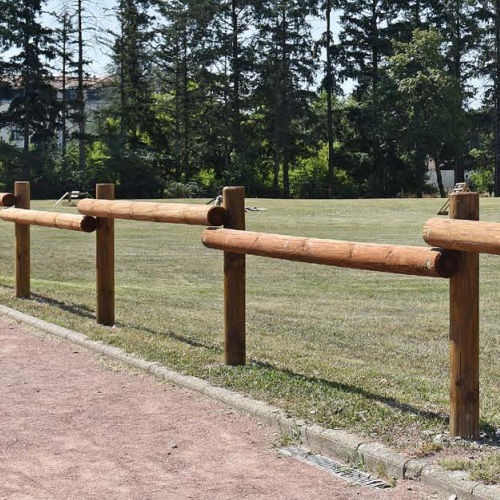 Recinzione a sbarre - HORIZONTALE CYLINDRIQUE RONDIN - Rondino - da giardino / per spazi verdi / per passaggio di biciclette
