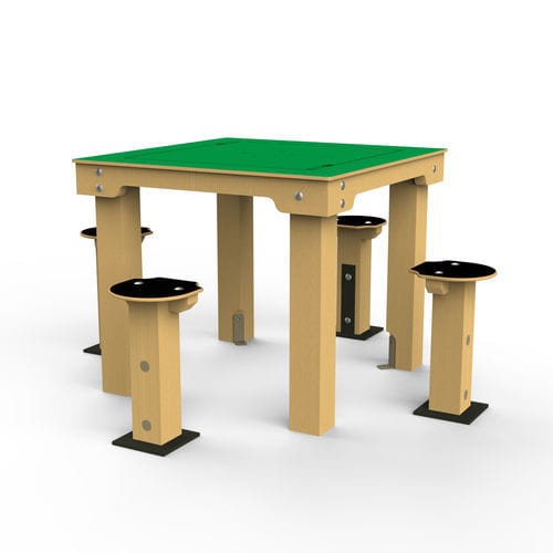 Tavolo da gioco per bambini per esterni - 627 939-04 - Rondino - classico / per spazio pubblico / in legno