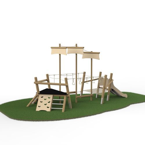 Struttura ludica per parco giochi - 610 040 - Rondino - in legno