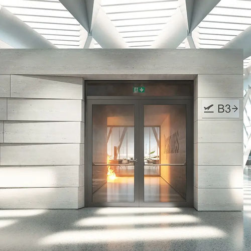 Profilato per porte in vetro - ADS 90 FR 90 - Schüco - in alluminio / di sicurezza / tagliafuoco