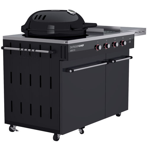 Barbecue a gas - LUGANO 570 G EVO - Outdoor Chef - con rotelle / in metallo verniciato / in acciaio inossidabile
