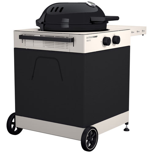 Barbecue a gas - AROSA 570 G TEX - Outdoor Chef - con rotelle / in metallo verniciato / in acciaio inossidabile