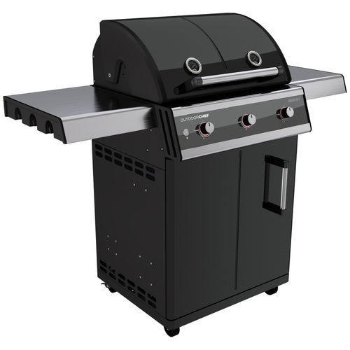 Barbecue a gas - DUALCHEF 315 G - Outdoor Chef - con rotelle / in acciaio verniciato / in acciaio inossidabile