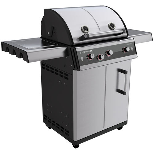 Barbecue a gas - DUALCHEF S 325 G - Outdoor Chef - con rotelle / in acciaio inossidabile / con contenitore