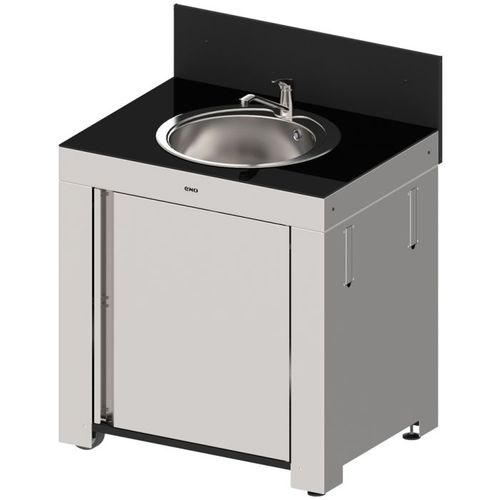 Mobile lavello in acciaio inossidabile - MODULO - ENO PLANCHA - con piedi / per giardino / per uso residenziale