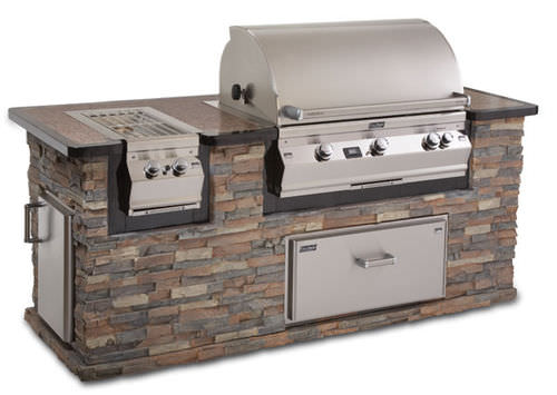 Barbecue a gas - AURORA 790I - FIRE MAGIC - professionale / da incasso / in acciaio inossidabile