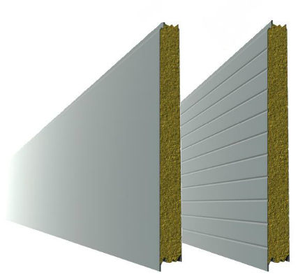 Pannello sandwich per facciata - FI - Pflaum & Sohne Bausysteme - rivestimento in metallo / anima in fibra minerale