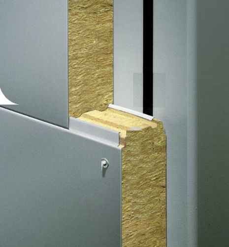 Pannello sandwich per facciata - FO - Pflaum & Sohne Bausysteme - rivestimento in metallo / anima in fibra minerale