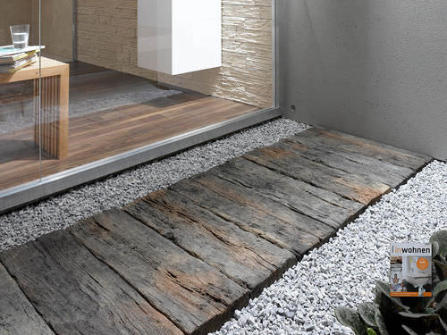 Pavimentazione in legno - STONEWOOD - Klimex - in pietra / per pedoni