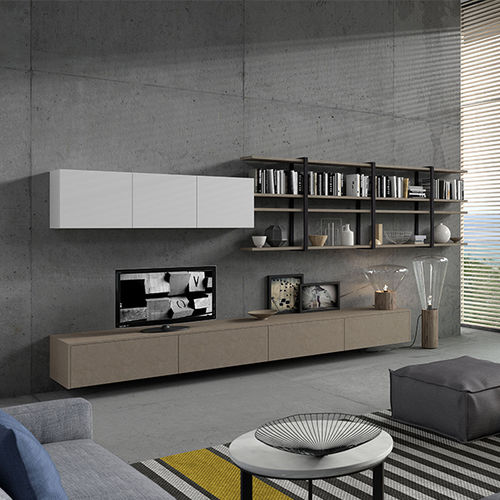 Parete attrezzata TV contemporaneo - BIJOU - ARAN Cucine - in vetro
