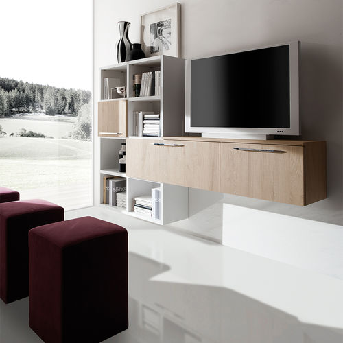 Parete attrezzata TV contemporaneo - ERIKA - ARAN Cucine - in melaminico