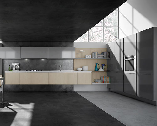 Cucina contemporanea - ERIKA  - ARAN Cucine - in Fenix NTM / senza maniglie / laccata