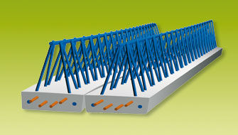 Trave prefabbricata - PM5 - KP1 - in cemento precompresso / a sezione rettangolare / per solaio