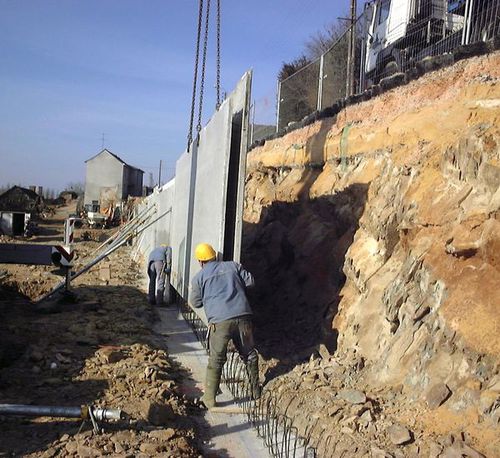 Muro a doppia lastra in cemento armato - RECTOR - in calcestruzzo prefabbricato