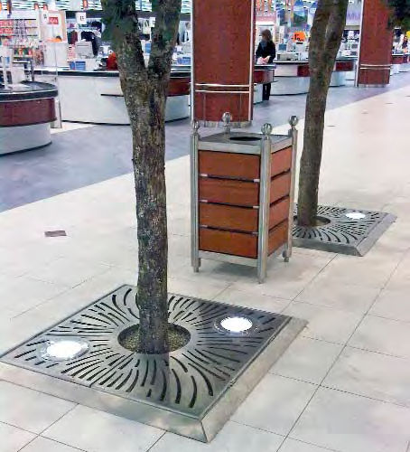 Griglia per alberi quadrata - FRANCE INOX INDUSTRIE - in acciaio inossidabile