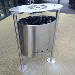 Portarifiuti pubblico - ALIZE PERSONNALIS&Eacute;E - FRANCE INOX INDUSTRIE - da terra / da parete / in acciaio inossidabile