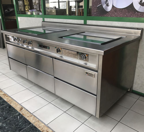 Piano cottura elettrico - MAGIC - FRANCE INOX INDUSTRIE - professionale / 4 fuochi / da terra