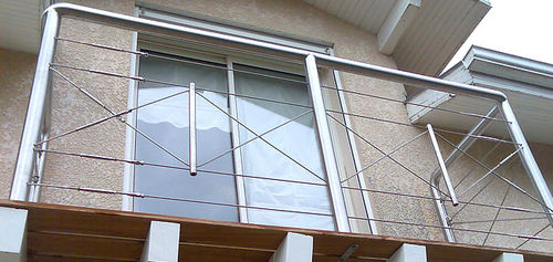 Ringhiera in acciaio inossidabile - SUR MESURE - FRANCE INOX INDUSTRIE - a sbarre / da esterno / per scala