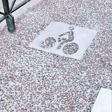 Cartello segnaletico per pavimento - SIGNALÉTIQUE VÉLO - FRANCE INOX INDUSTRIE - in acciaio inossidabile / da avvitare / da esterno