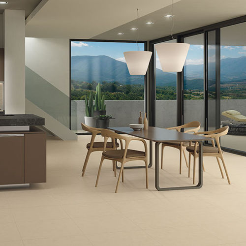 Piastrella in gres porcellanato - TRACE :BEIGE - Eiffelgres - bocciardata / da cucina / da parete