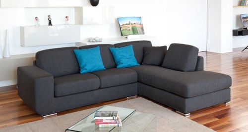 Divano modulare - VILLA - Alpa Salotti - contemporaneo / in tessuto / nero