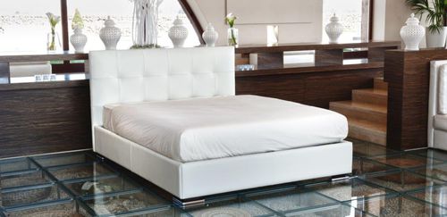 Letto matrimoniale - SMITH - Alpa Salotti - contemporaneo / imbottito / con testiera imbottita