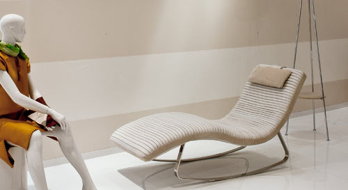 Chaise longue contemporanea - BRAMANTE - Alpa Salotti - in tessuto / a bascula