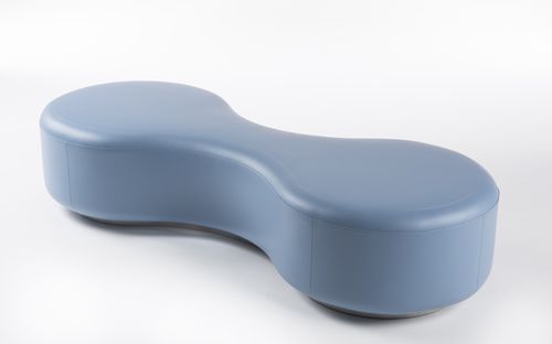 Divanetto imbottito modulare - MOLECOLA - ALTEK ITALIA DESIGN - contemporaneo / in pelle / con supporto in alluminio